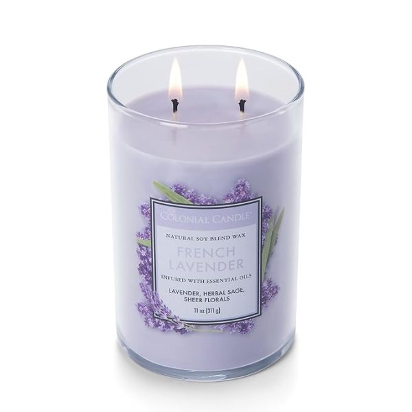 Colonial Candle French Lavender Scented Jar Candle